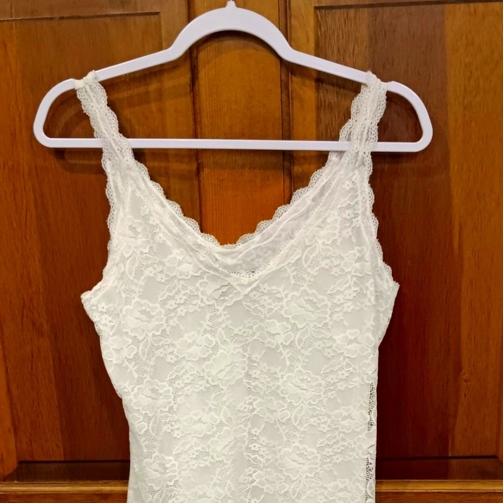 White House Black Market Lace Tank NWT
